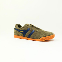 GOLA BASKET HARRIER SUEDE KAKI/MARINE